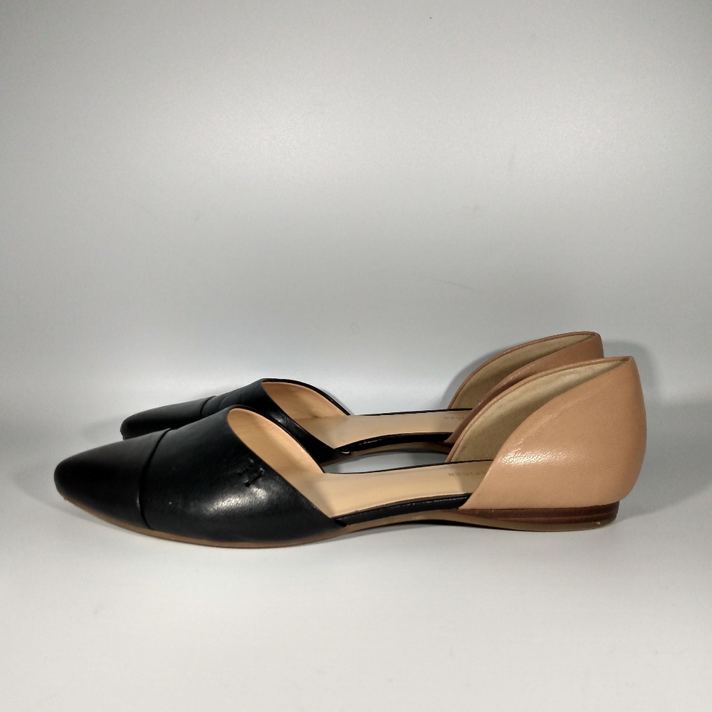 Tommy Hilfiger black beige D'Orsay flats size 7.5M